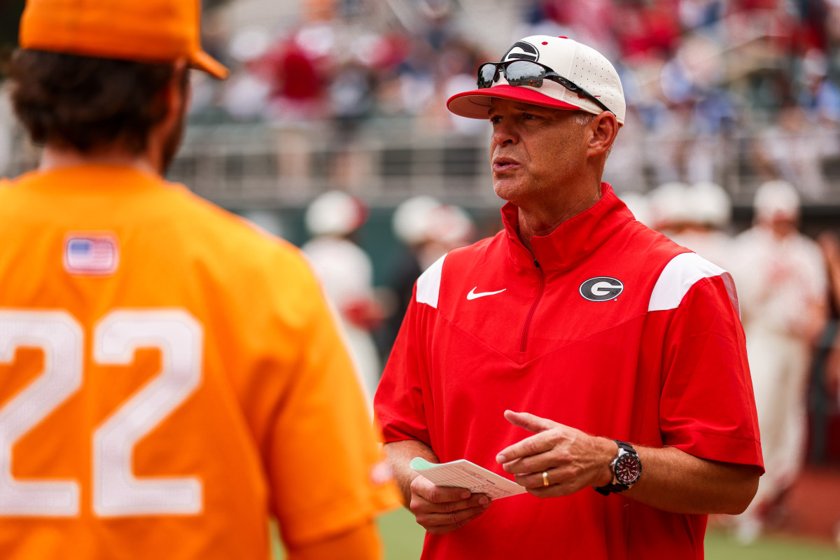 Head Baseball Coach Scott Stricklin before Georgia’s game against Tennessee at Foley Field in Athens, Ga., on Saturday, May 6, 2023. (Tony Walsh/UGAAA)